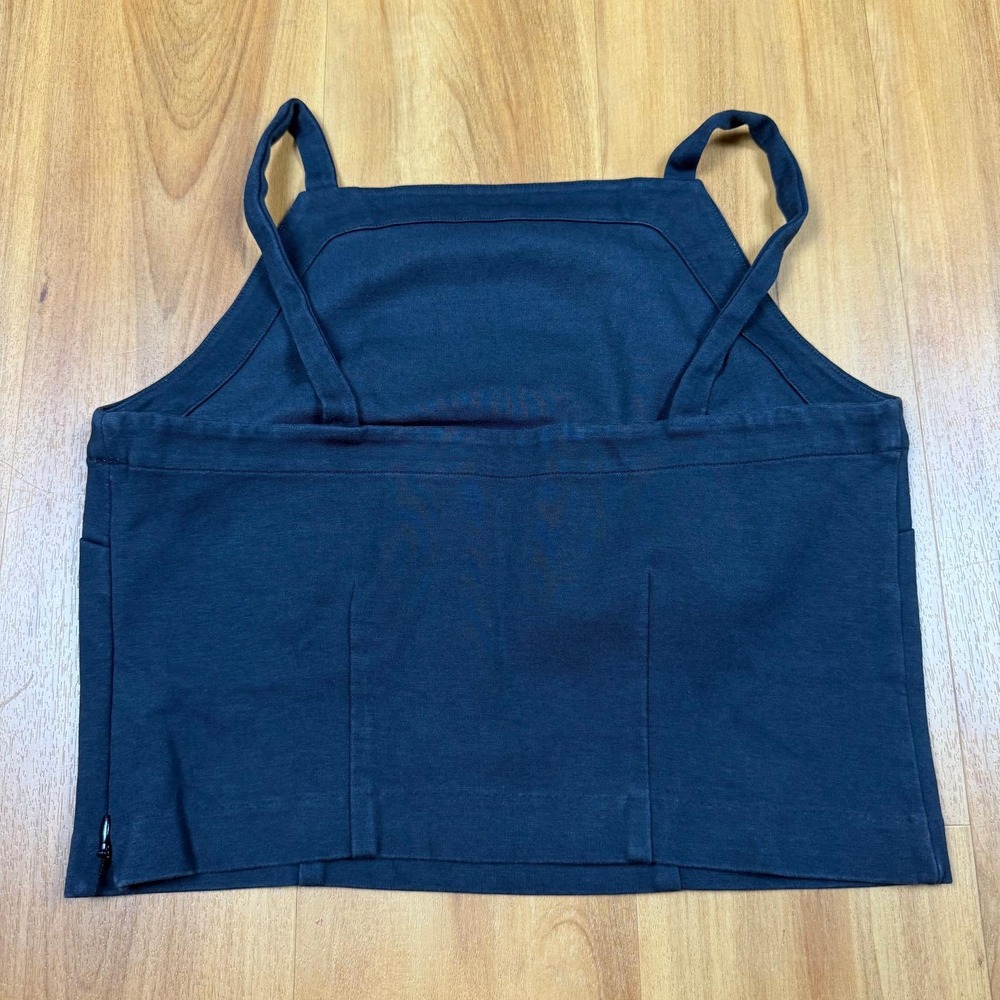 Everlane Black Organic Cotton Modal Square Neck Crop Tank Top Size s - Picture 5 of 11
